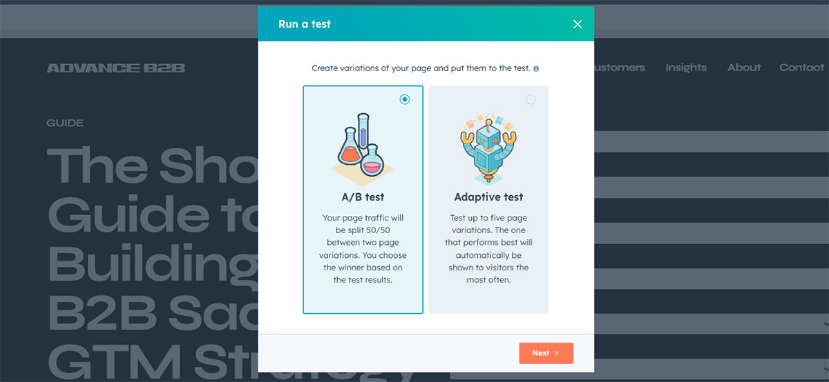 HubSpot-AB-testing