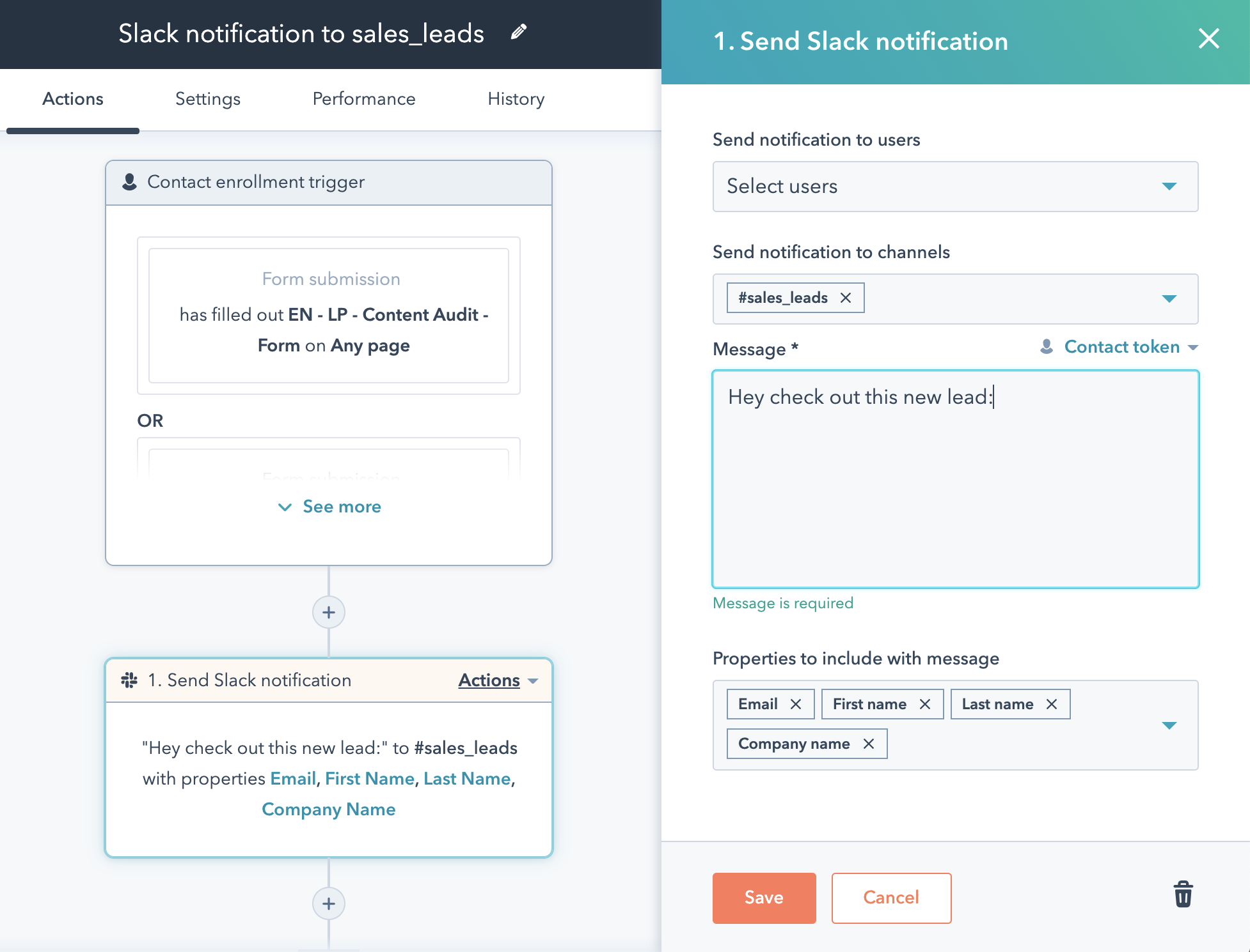 Slack-HubSpot-workflow